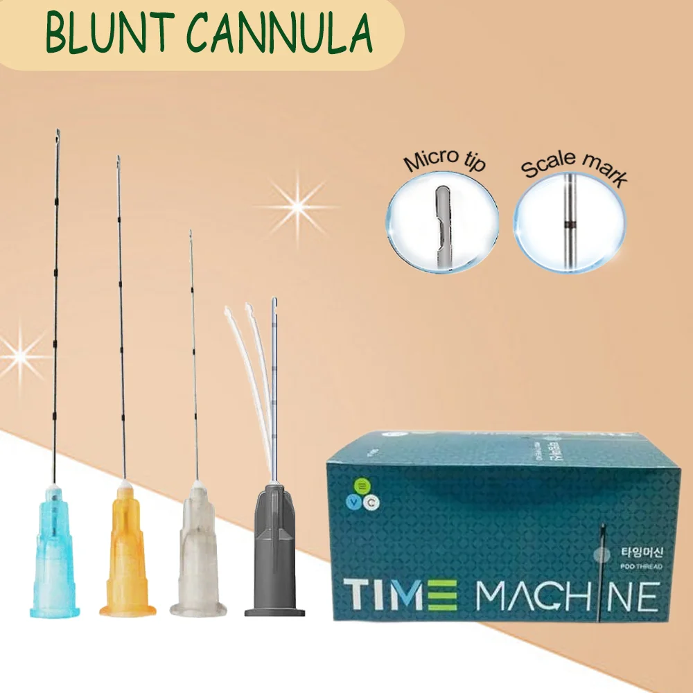 

cannula 18G 23G 25g 27G 50mm 70mm Blunt Tip Micro Cannula Needle for Injectable Hyaluronic Acid Fillers