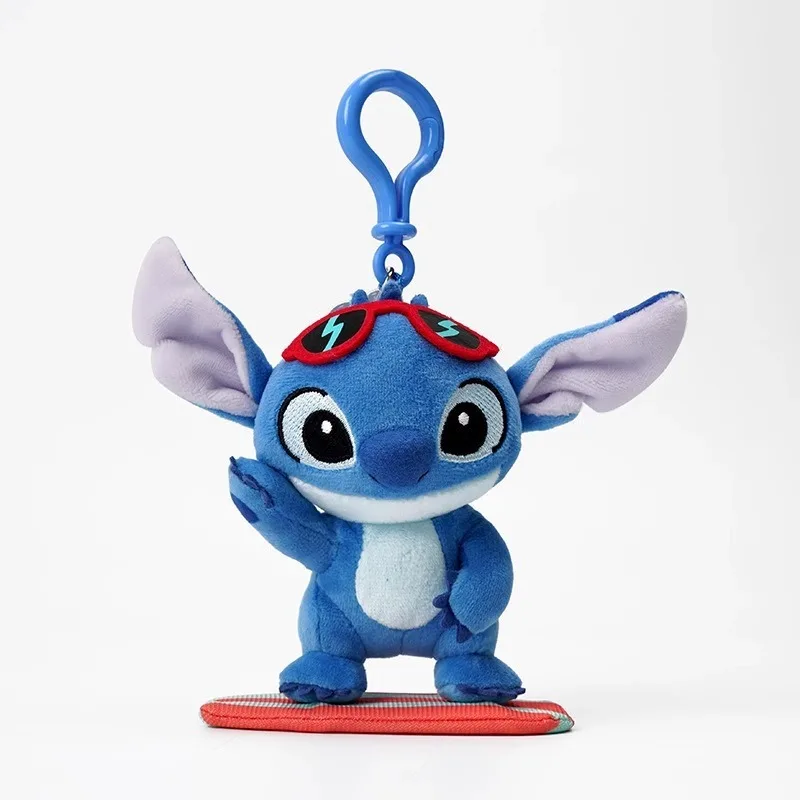 

Плюшевый брелок с подвеской Disney Stitch, милая плюшевая мультяшная кукла, школьная сумка, подвеска, брелок для пары, подарок для мальчиков и девочек