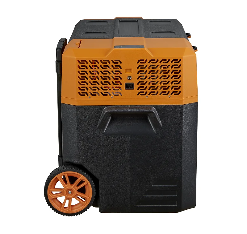 42L/52L/62L Portable Car Refrigerator Fridge Freezer With Trolley Wheels Powerful Compressor APP Control Cooler For Camping