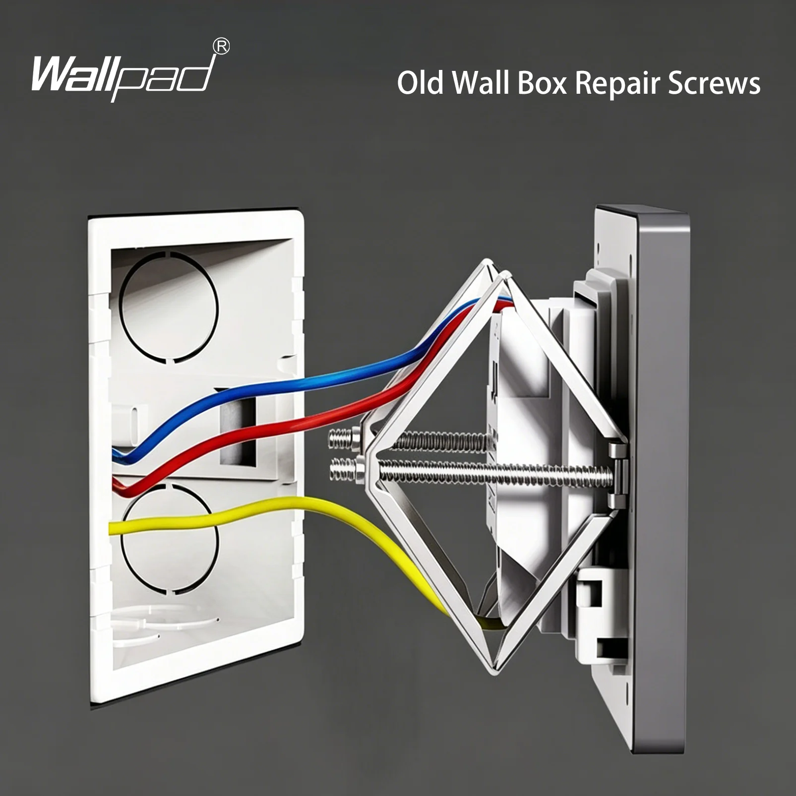 86 Type Wall Mount Junction Box Repair Kit Metal Screws Plug Old Damaged Electrical Socket Cassette Fixing Box for Home Improve