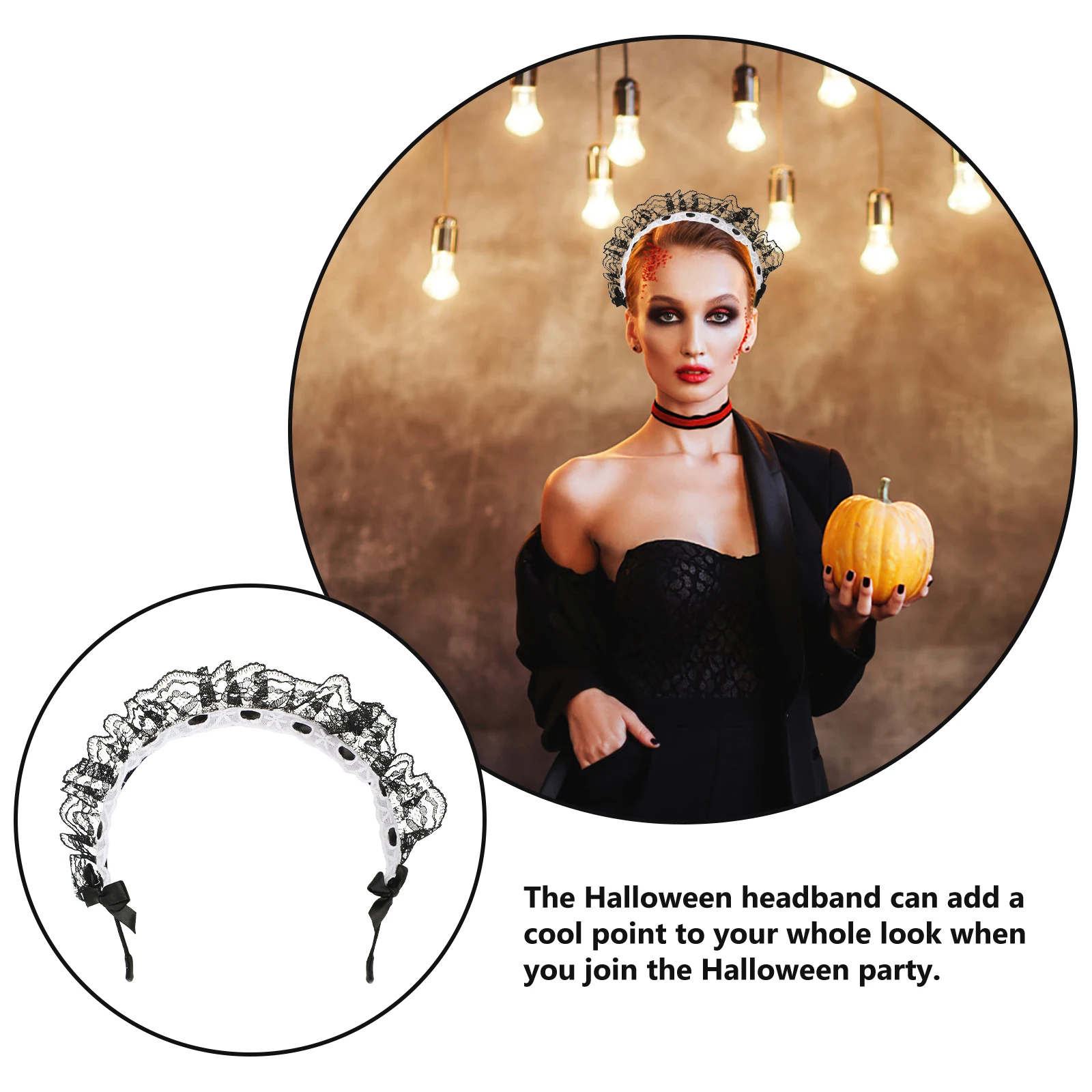 

2pcs Flashy Bow Headbands Vintage Hair Accessories for Women Elegant Lace Headdresses Retro Party Hairpieces Wedding Bridal