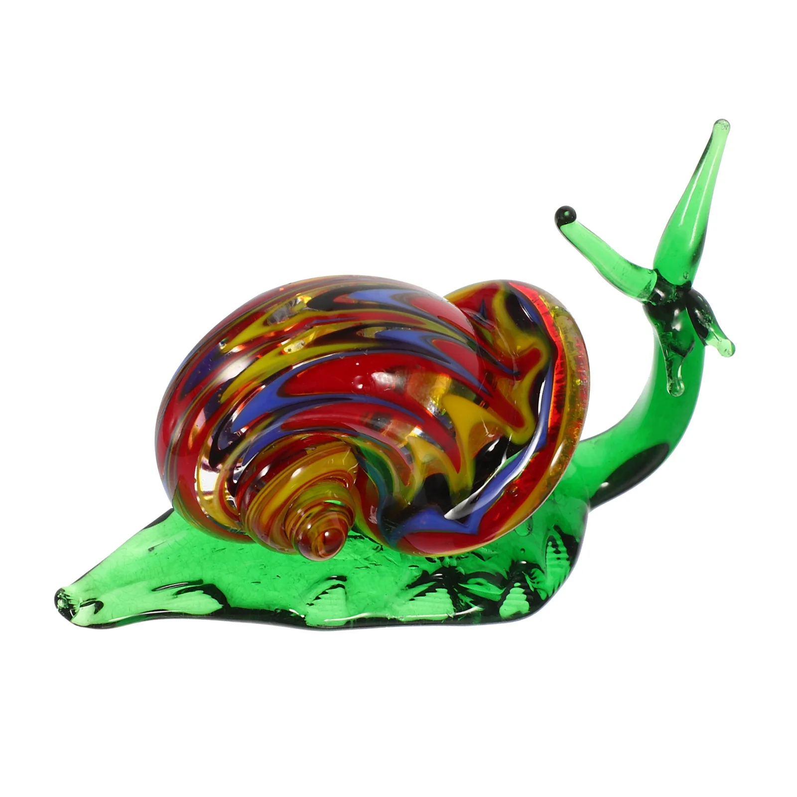 

Glass Snail Decorative Ornament Realistic Simulation Animal Figures Garden Yard Balcony Decor Lifelike Visual Enjoyment Gift