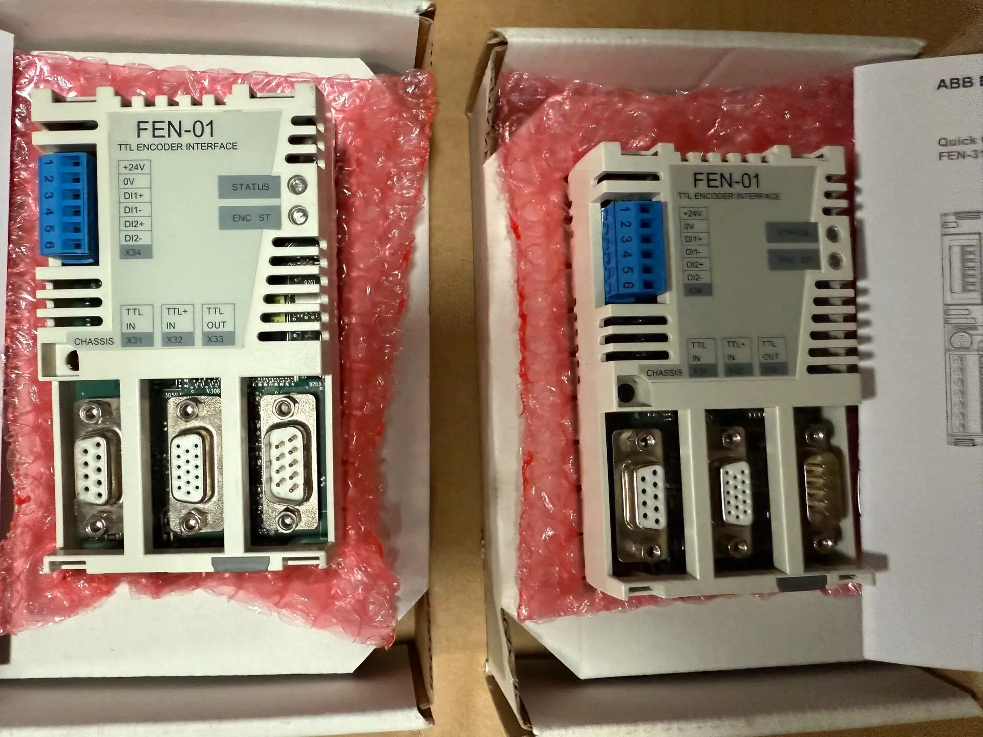 FEN-01 Original ABB TTL Encoder Interface Module, Real Picture Shooting 99