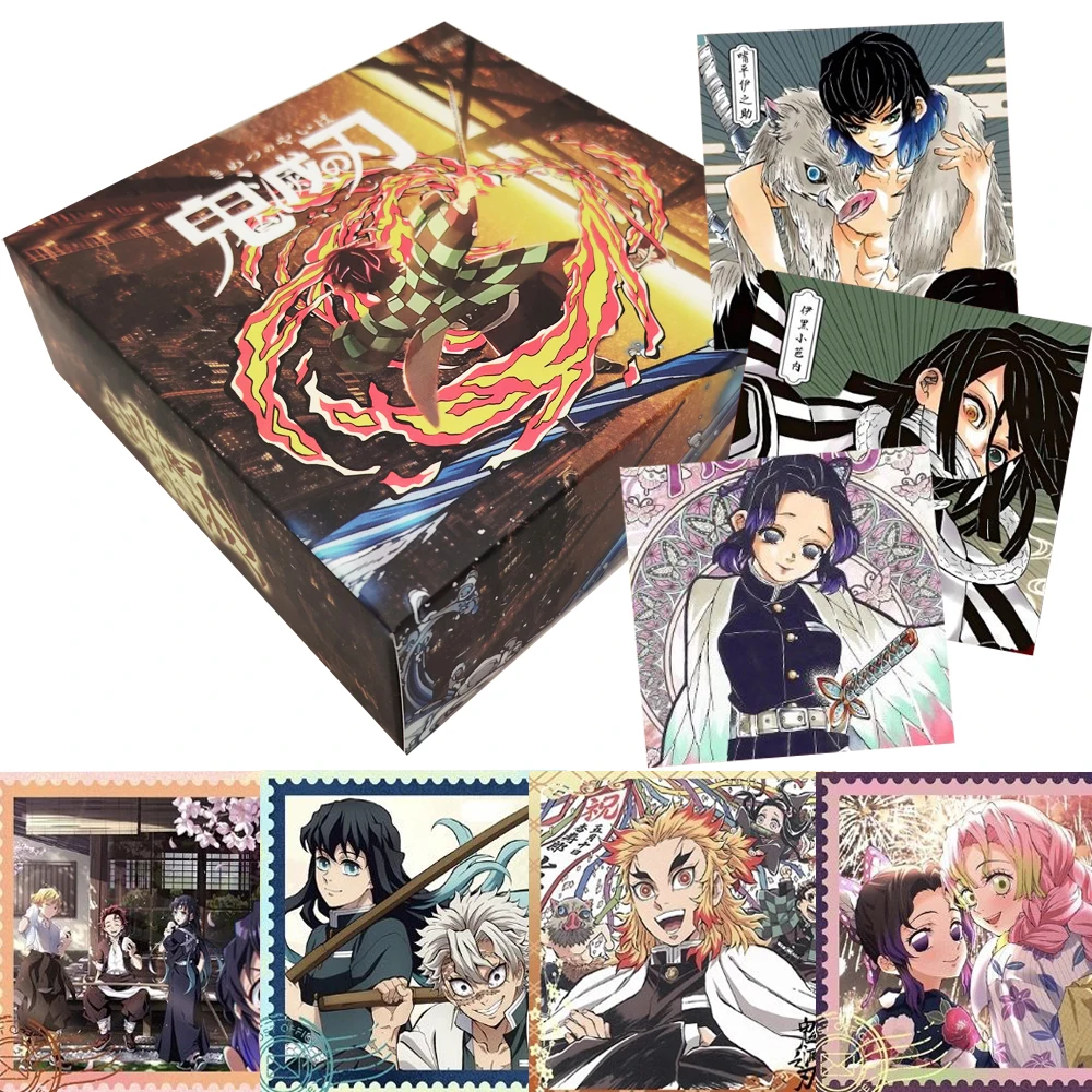 

Japanese Anime Demon Slayer Hobby Collection Cards Popular Character Exquisite Style Theme AR Square Cards Boys Girls Toys Gifts