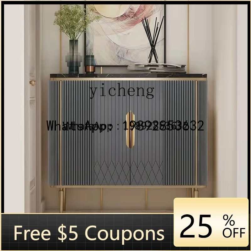 BB marble door-to-door entrance cabinet partition shoe cabinet high-end dining side cabinet storage locker at home door