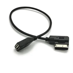 Cable USB auxiliar de música MDI MMI AMI a interfaz USB hembra, adaptador de Audio, Cable de datos para VW MK5 para AUDI A3 A4 A4L A5 A6 A8 Q5