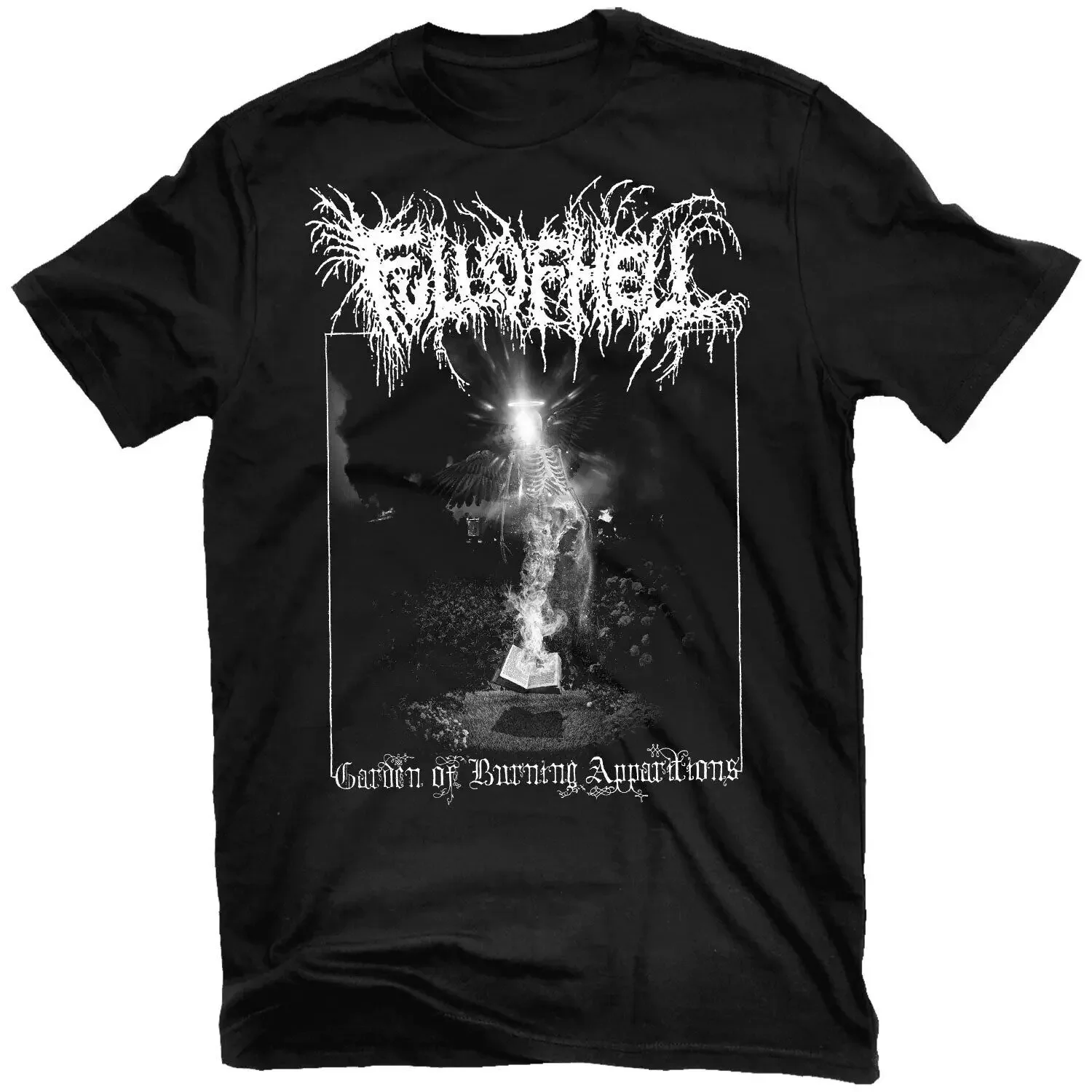 Men'S Full Of Hell Garden Burning Apparitions T Shirt Small Black