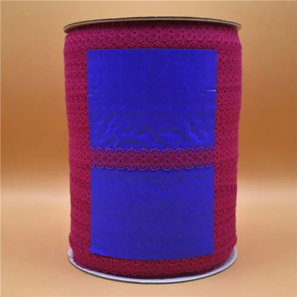 Großhandel 600 Yards/Los Weißes Spitzenband 14MM breites Bortband DIY bestickte Spitze zum Nähen, Dekoration, afrikanische Spitzenstoffe, Zubehör – Detail 12