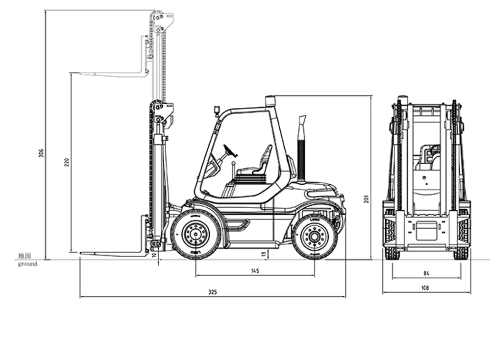 Lesu l中古1/14 rc油圧フォークリフトRtrペイントアセンブリ、光