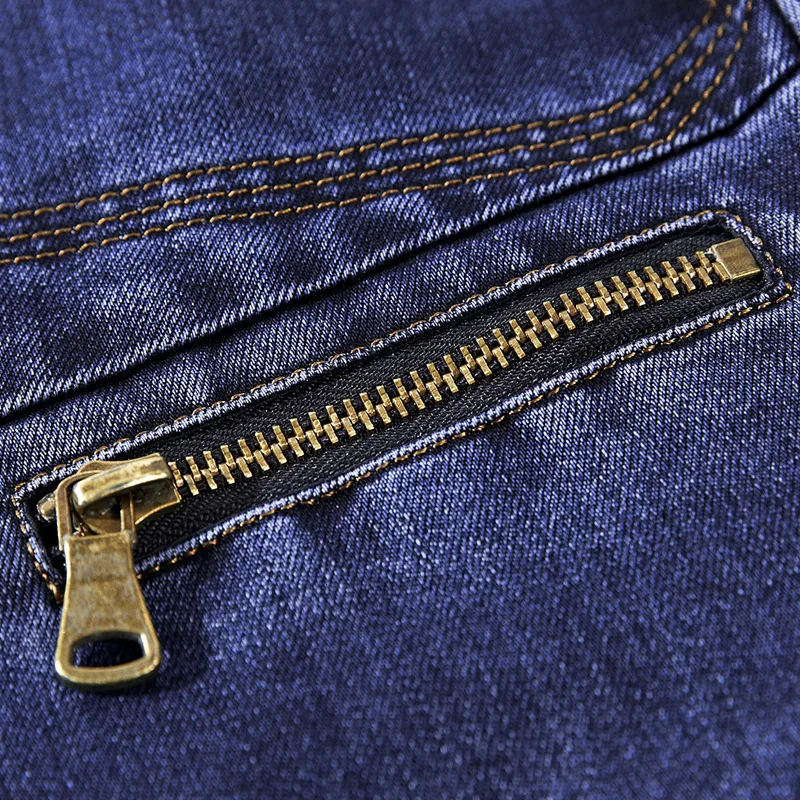 Immagine 6: Completo casual da uomo primaverile e autunnale, giacca in denim slim fit.