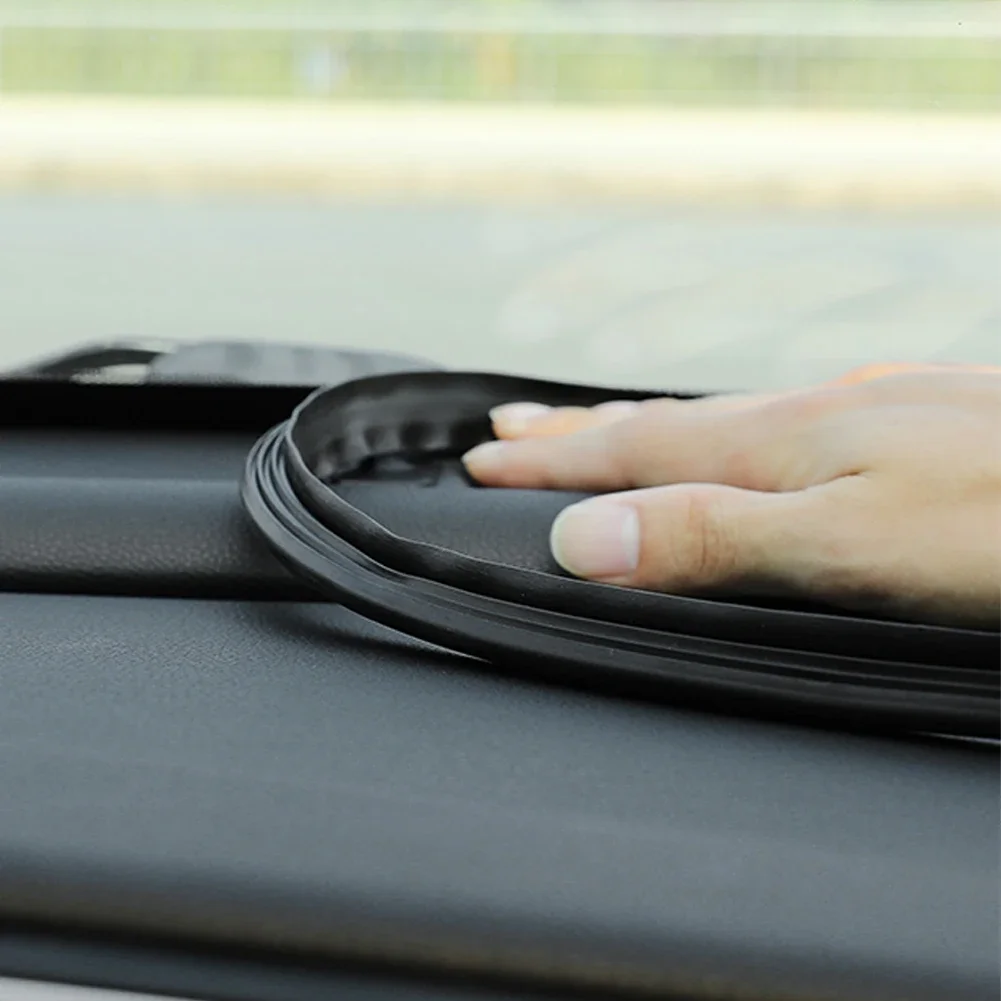 160/200cm Universal Car Windshield Sealant Dashboard Soundproof Rubber Seal Strip Auto Rubber Seals For Automobile Panel Seal