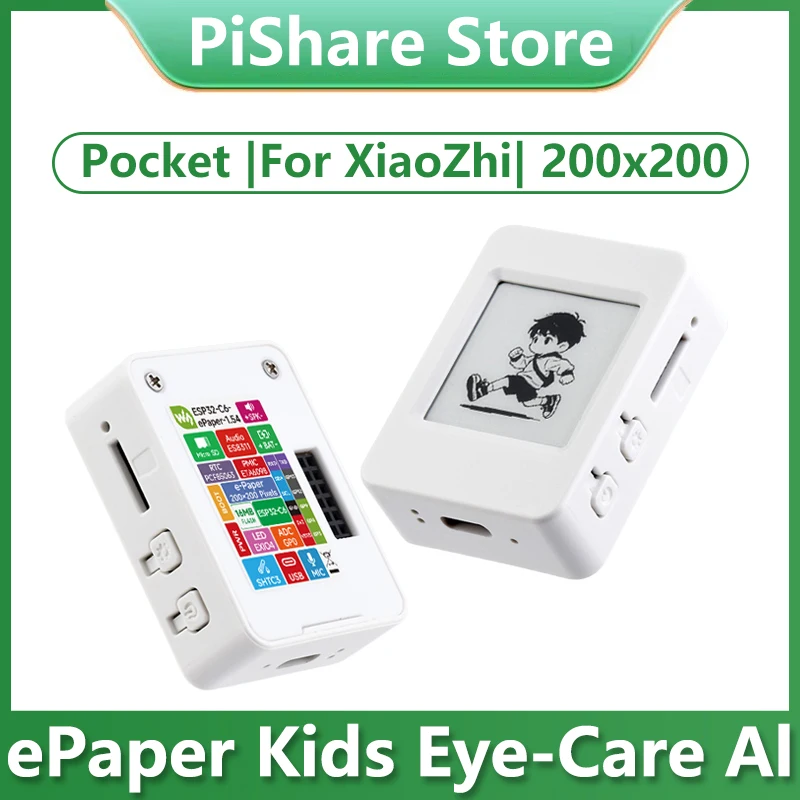 Waveshare ESP32-C6 AI 1.54-inch e-Paper Ink Screen AIoT Development Board 1.54inch Display Deepseek