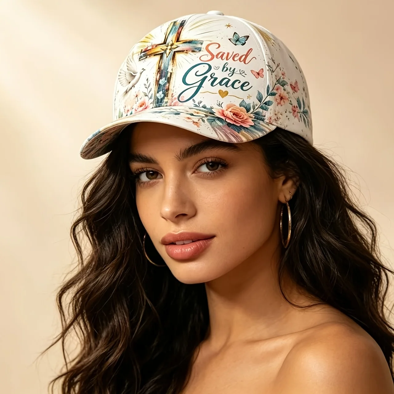 Customization Christian Cross Scripture Print Baseball Cap, Lightweight And Breathable Adjustable Unisex, Meaningful Faith-Theme