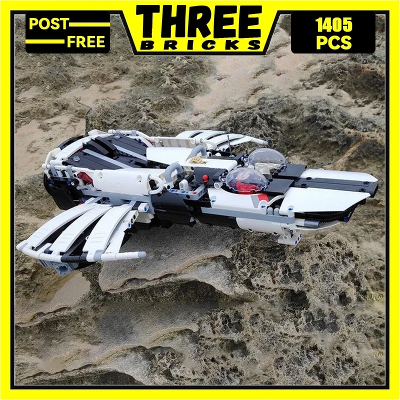 Moc Building Blocks Classic Space Cruiser Model Technology Bricks Science Fiction Aircraft DIY Toys For Kids Children