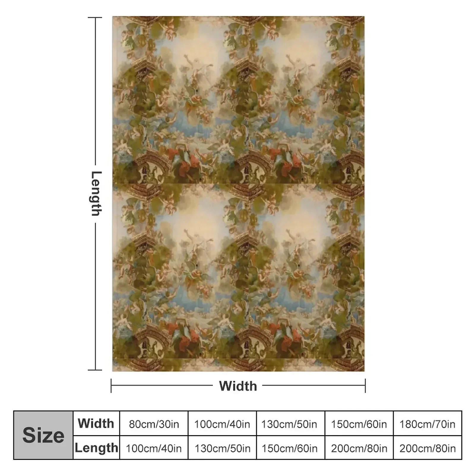 deiu tout puissant chapelle royale versailles ceiling Throw Blanket Large Hair Single Blankets