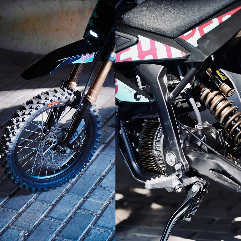 2025 Electric Dirt Bike  Hyber Bee 5kw  50.4v25ah Full Suspension on Ron Cheap Electric Dirt Bike Price