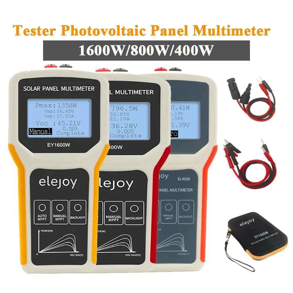 Photovoltaic Panel Multimeter Solar Panel MPPT Tester Open Circuit Voltage Test Device Current Power Test Meter Voltmeter
