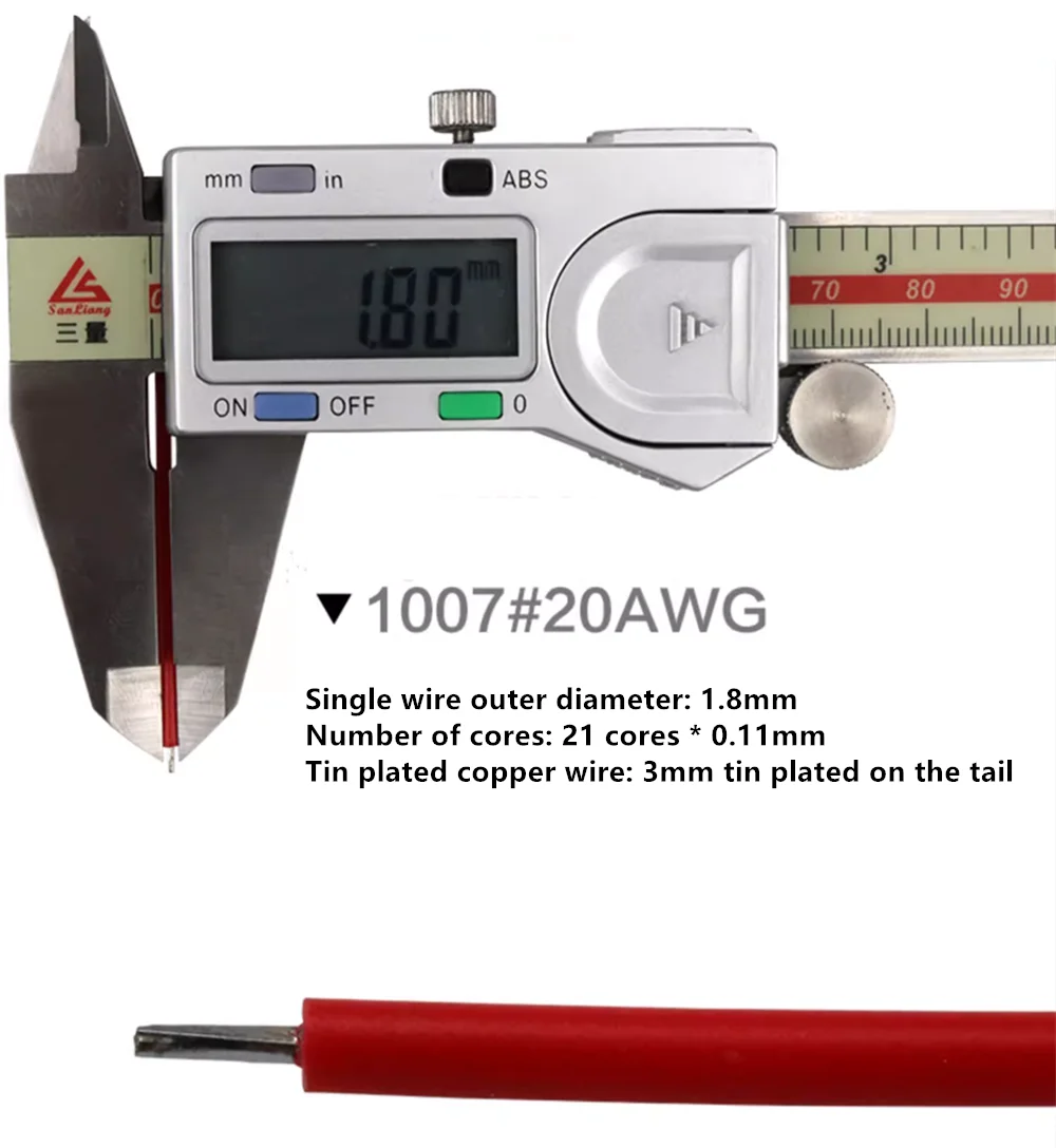 10-teiliges CH3.96-Klemmenkabel-Set, 3,96 mm, Einzel- und Doppelkopf, 20 AWG, farbcodierte elektronische Drähte für 2P-12P-Anschlüsse – Detail 1