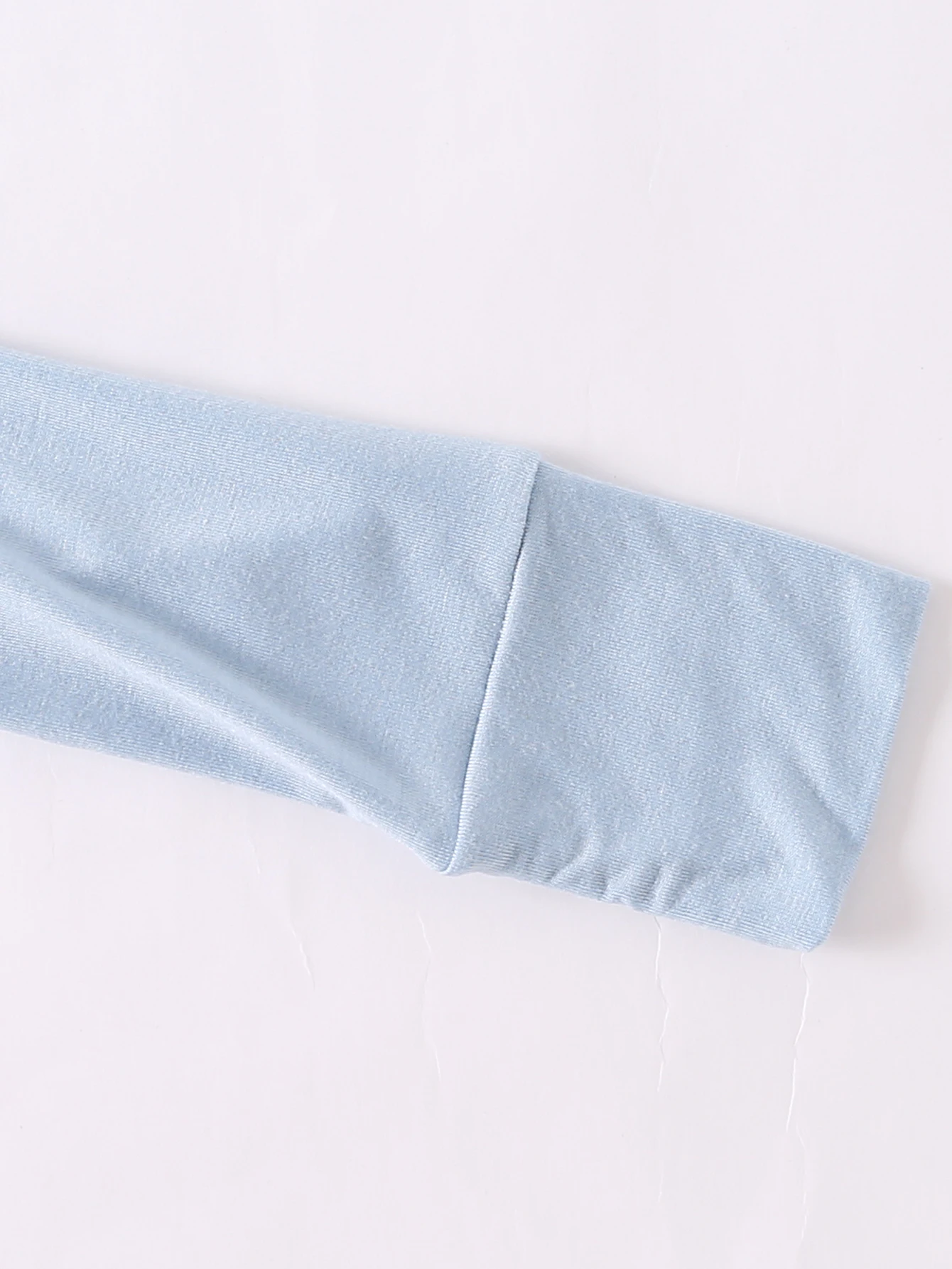 Baby bamboo fiber thin soft breathable fabric light blue long sleeve pants zipper reversible foot cover baby ha clothes