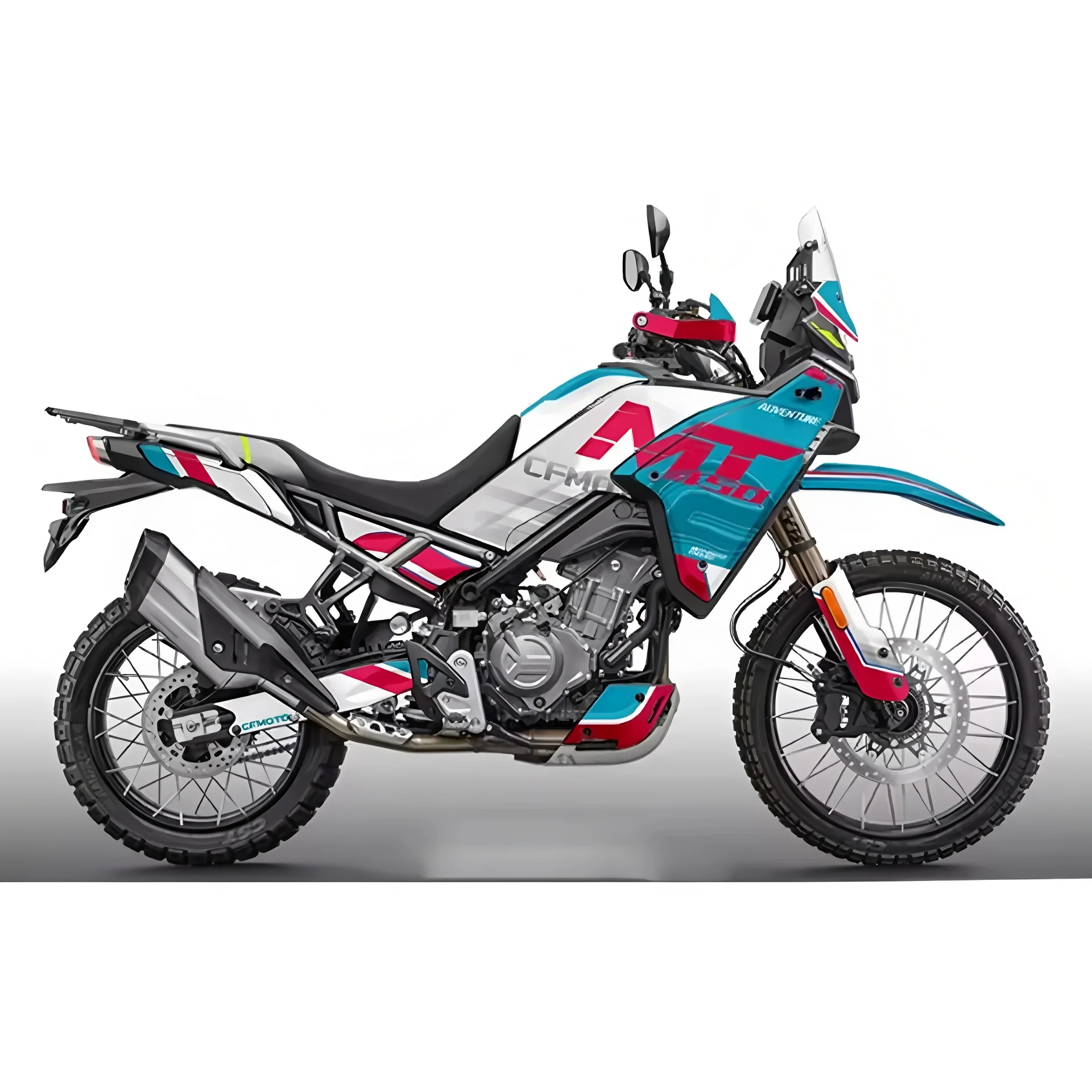 For CFMOTO 450MT Motorcycle Full Body Floral Protective Wrap PVC Stickers Decoration Kit Waterproof Scratch Resistant CF450MT