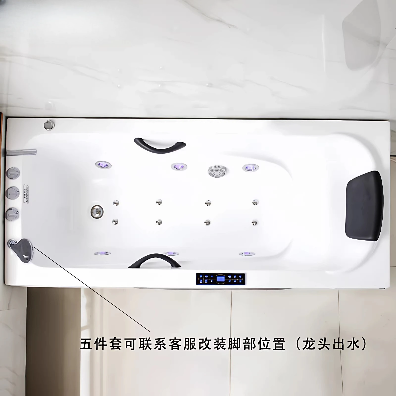 Freestanding skirt small apartment deep soaking bathtub acrylic bathtub surfing massage constant temperature heated bath free sh