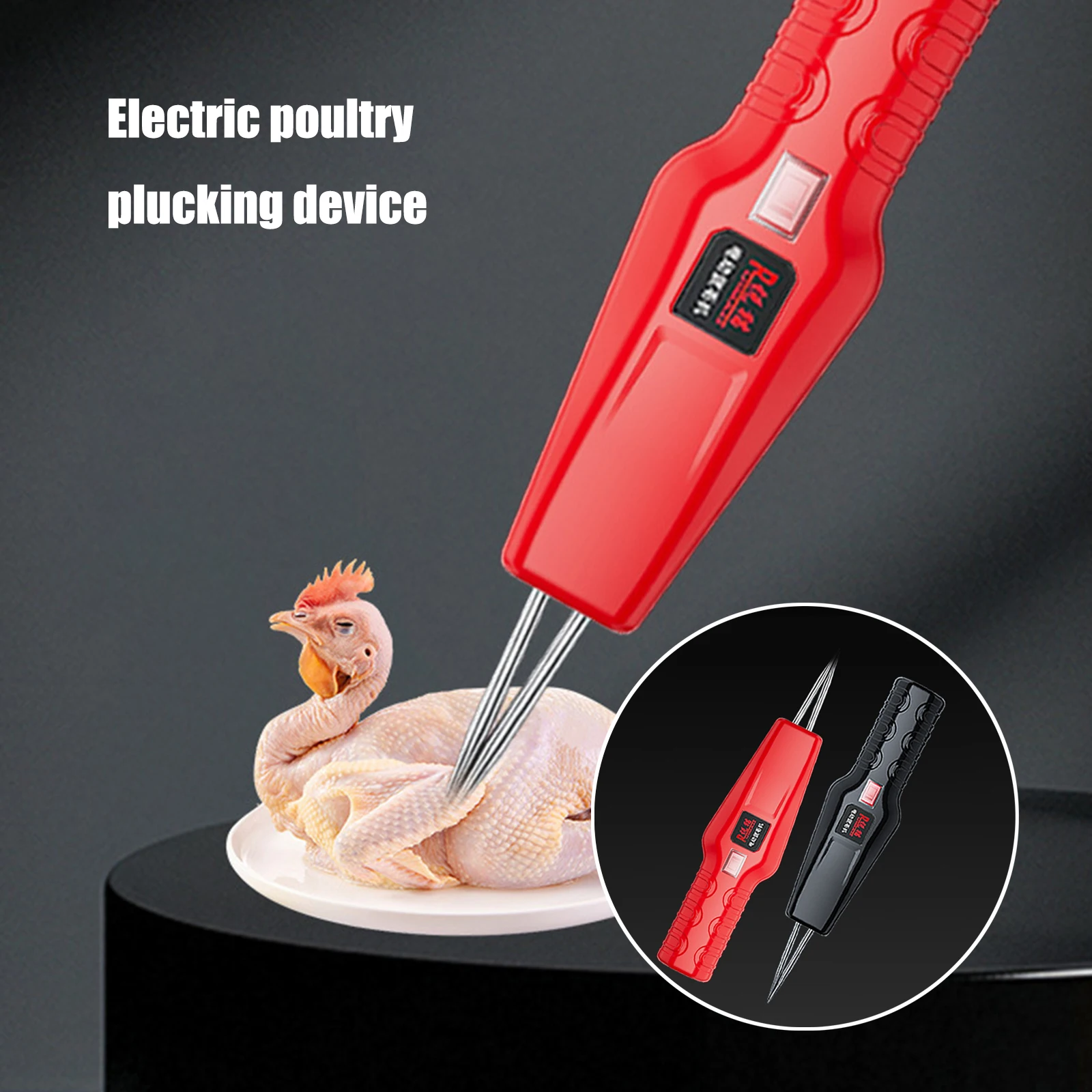 Sturdy Handheld Charging Poultry Animal Chicken Duck Goose Feather Electric Hair Puller Battery Hair Removal Device
