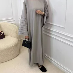 Kaftan Robe Femme Musulmane Black Abaya kobiety Ramadan Niqab Khimar Muslim Abaya Dubaj Turcja Islam Modlitwa Odzież arabska sukienka