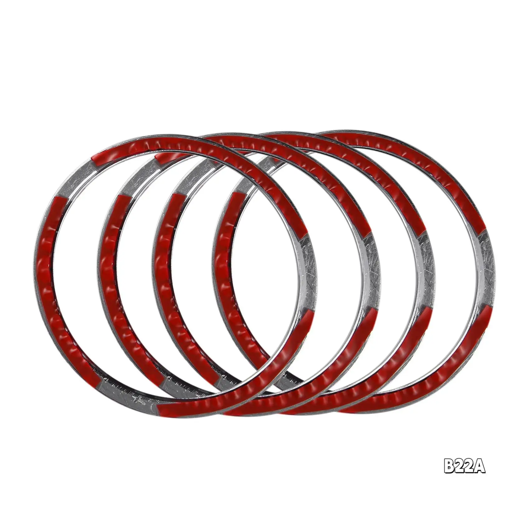 

For Nissan Qashqai J11 2014 - 2018 Chrome Car Speaker Ring Shape Sticker Interior Frame Speaker Cover Auto Parts