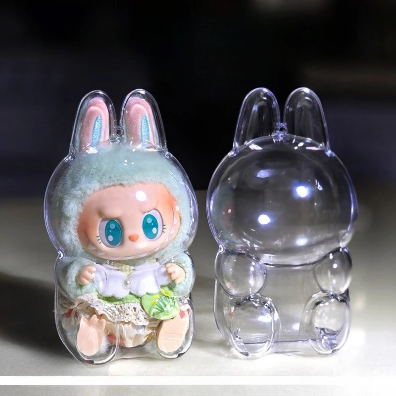 

LABUBU Protective Case Doll Storage Box Dustproof Box Suitable for Labubu Transparent Doll Box Accessories Charm