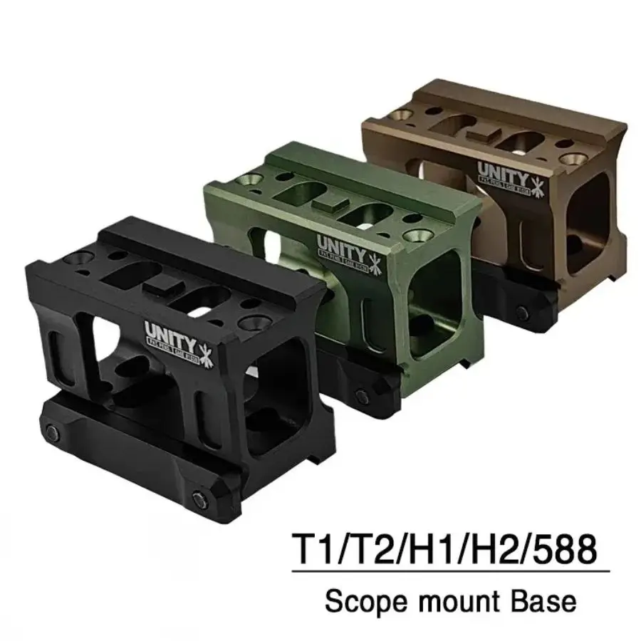 

2024 New YR271 UNITY Fast Riser Mount For Tactical Airsoft T2 ROMEO5 Red Dot Sight Scope Universal Heightening Bracket