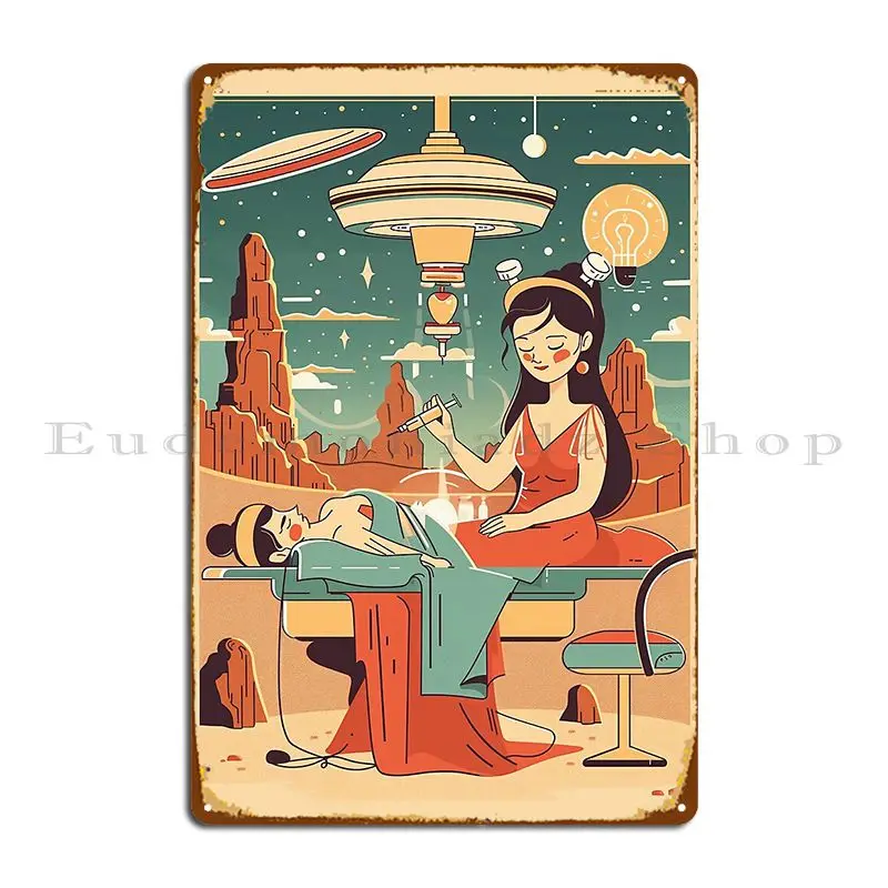 Aphrodite S Adventures In Alien Aesthetics Metal Sign Wall Plaque Pub Mural Cinema Printing Tin Sign Poster