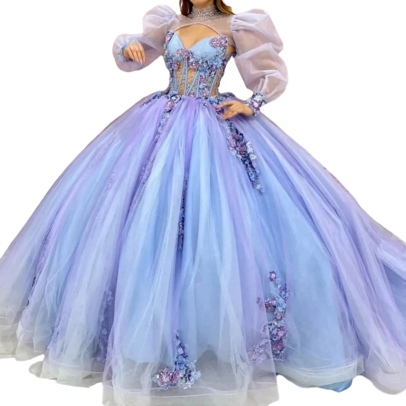 Robes de Quinceanera personnalisées avec veste, robe de Rh, robe de soirée perlée, robe de princesse Sweet 16, robe de Rhet de fête d'anniversaire, robe de reconstitution historique