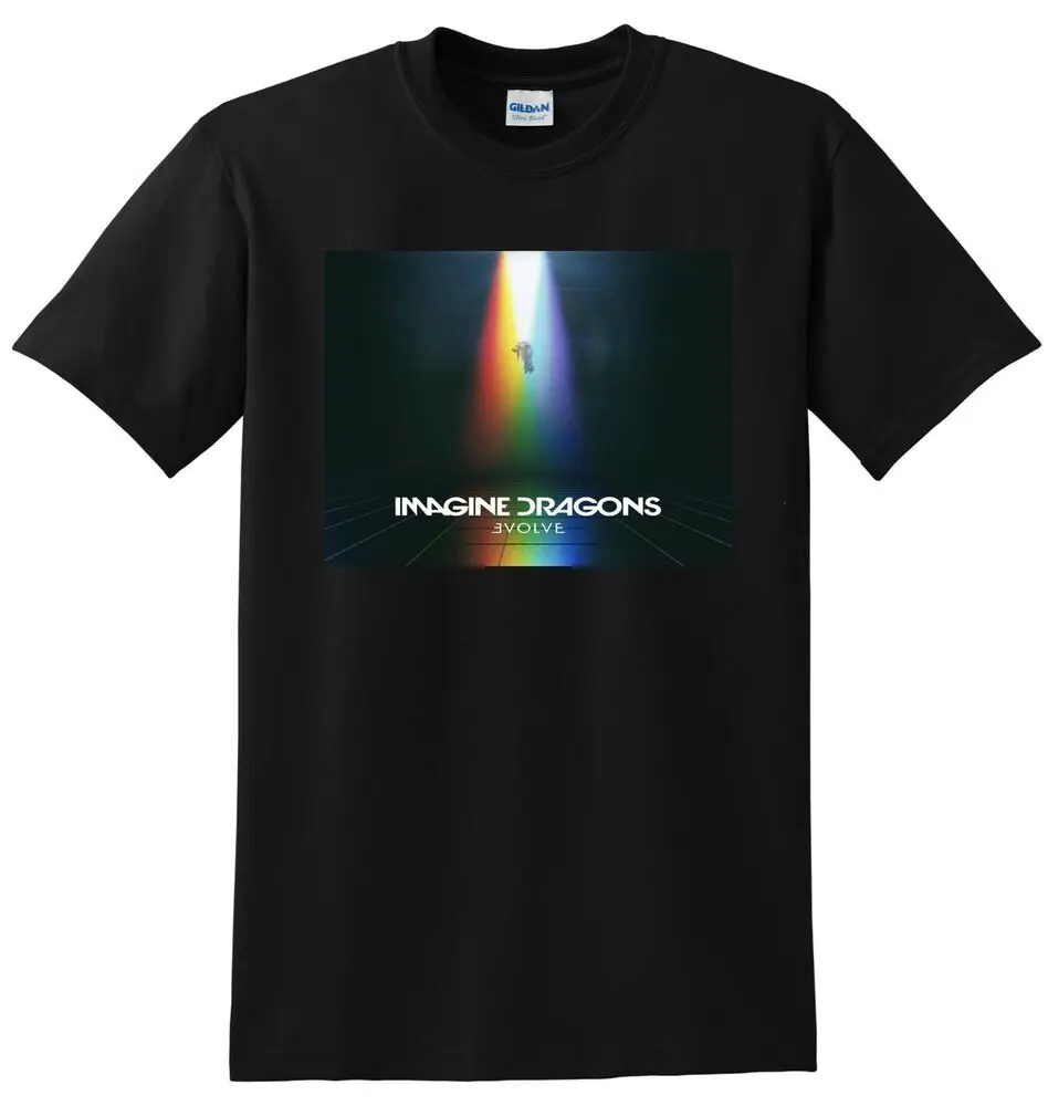 IMAGINE DRAGONS T SHIRT Evolve Vinyl Cd Cover Unisex T-shirts For Man Woman Short Summer Tees Casual Cotton Luxury Brand