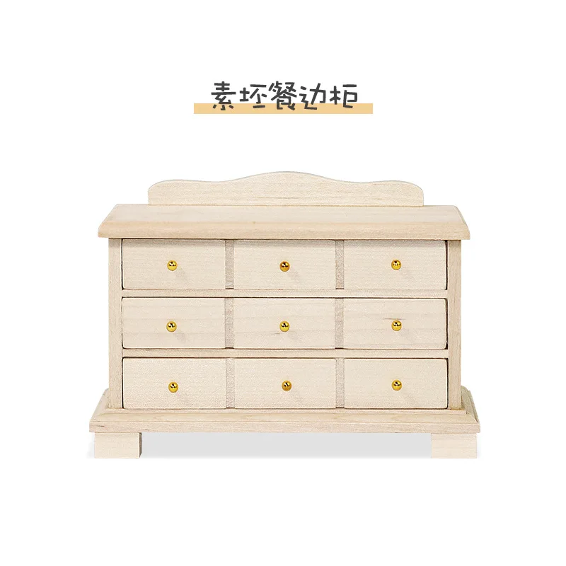 

Мини-деревянный ковчег Eat Edge, три слоя 1:12, аксессуары для кукольного дома, гостиная, спальня Ob11, мебель для кукольного домика, миниатюрные игрушки