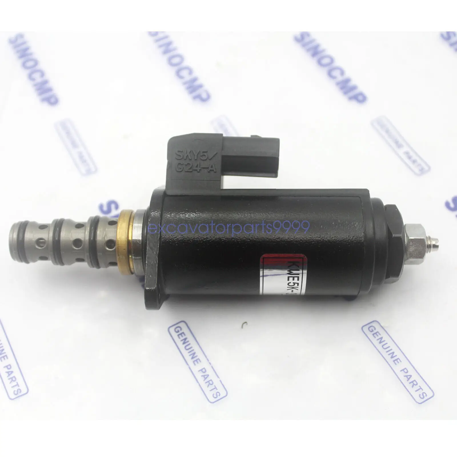 YT35V00013F1 YN35V00061F1 KWE5K-31/G24DA50 Safety Lock Solenoid Valve For Kobelco Excavator SK120 SK135 SK200 SK210 SK230-6E