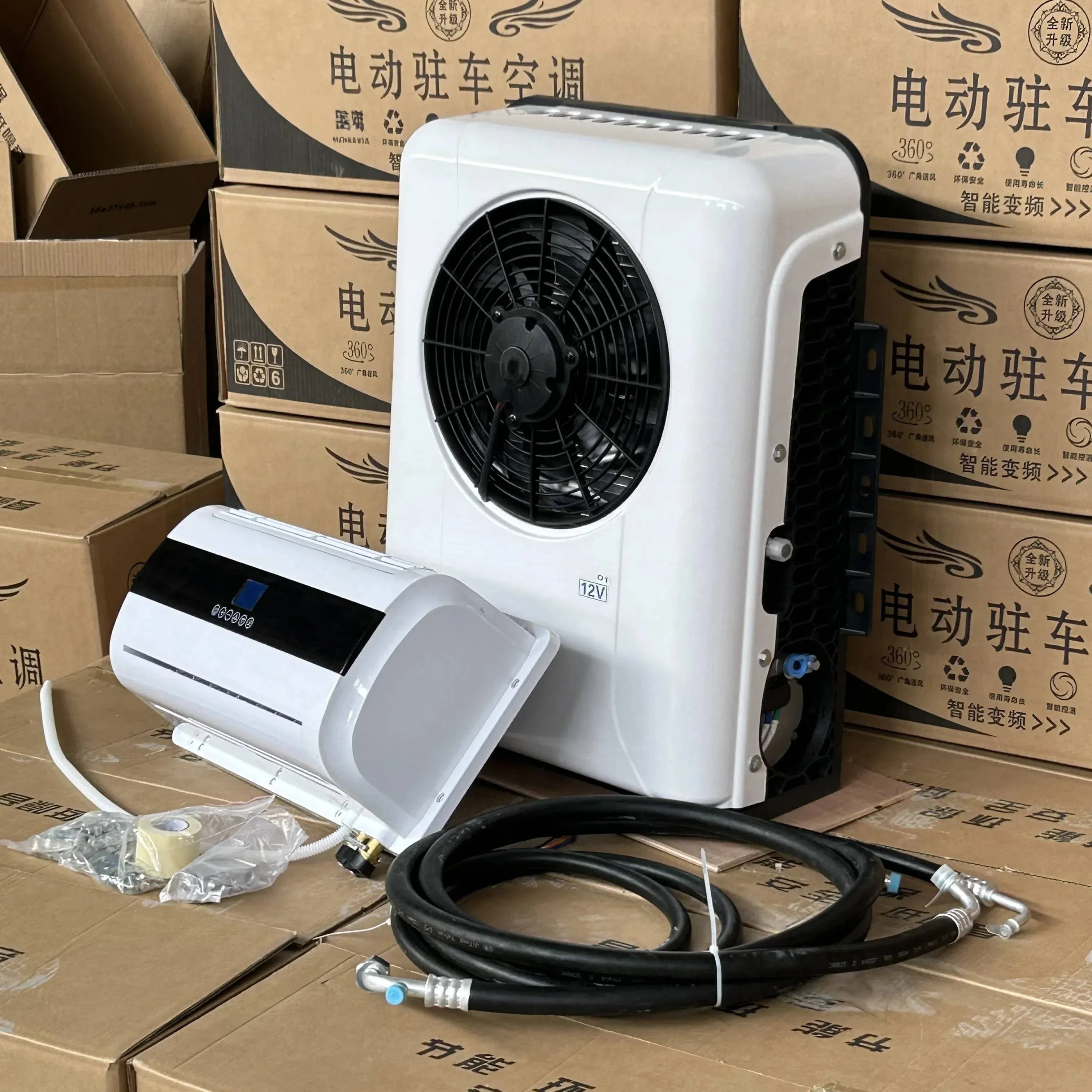 Battery Powered Mini Split Air Conditioning 12 Volt 24 Volt 12V Air Conditioner for Truck Cabin