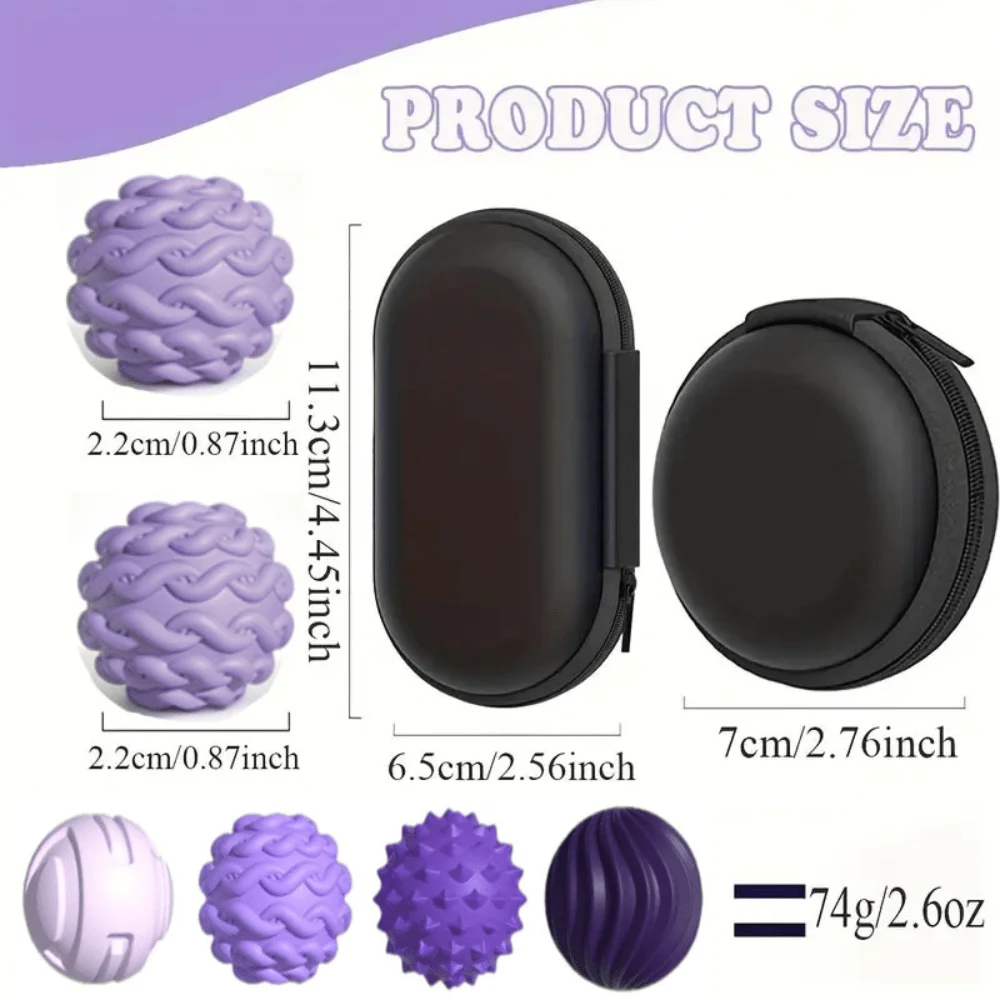 4/8 szt. Magnetyczna sensoryczna zabawka antystresowa, piłka antystresowa z silikonową powłoką dla dorosłych i nastolatków, relaksująca dłonie, prezent urodzinowy