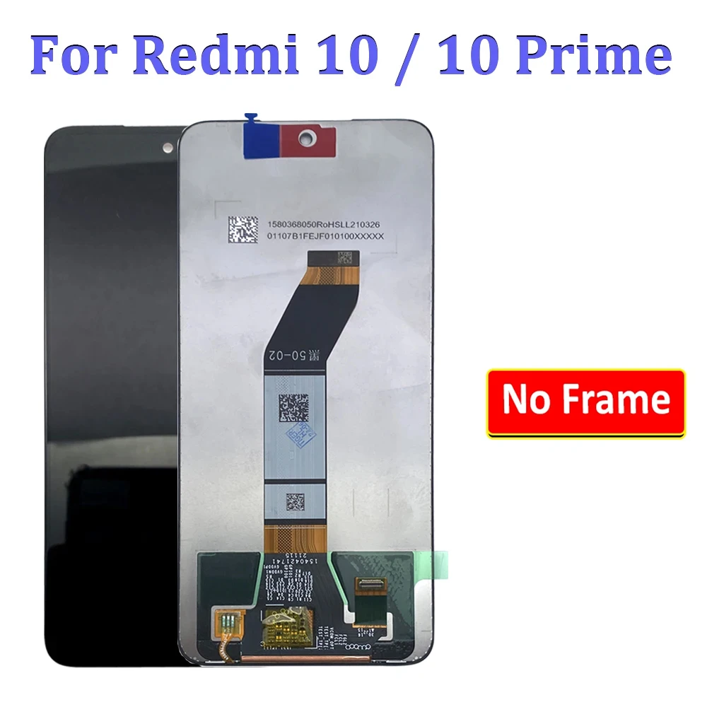 

Новый протестированный сенсорный ЖК-экран для Xiaomi Redmi 10 / 10 Prime 10C, дигитайзер в сборе, запасные части, без рамки