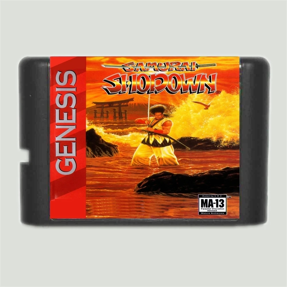 Samurai Shodown 16Bit MD Game Card For Sega Mega Drive For Genesis System