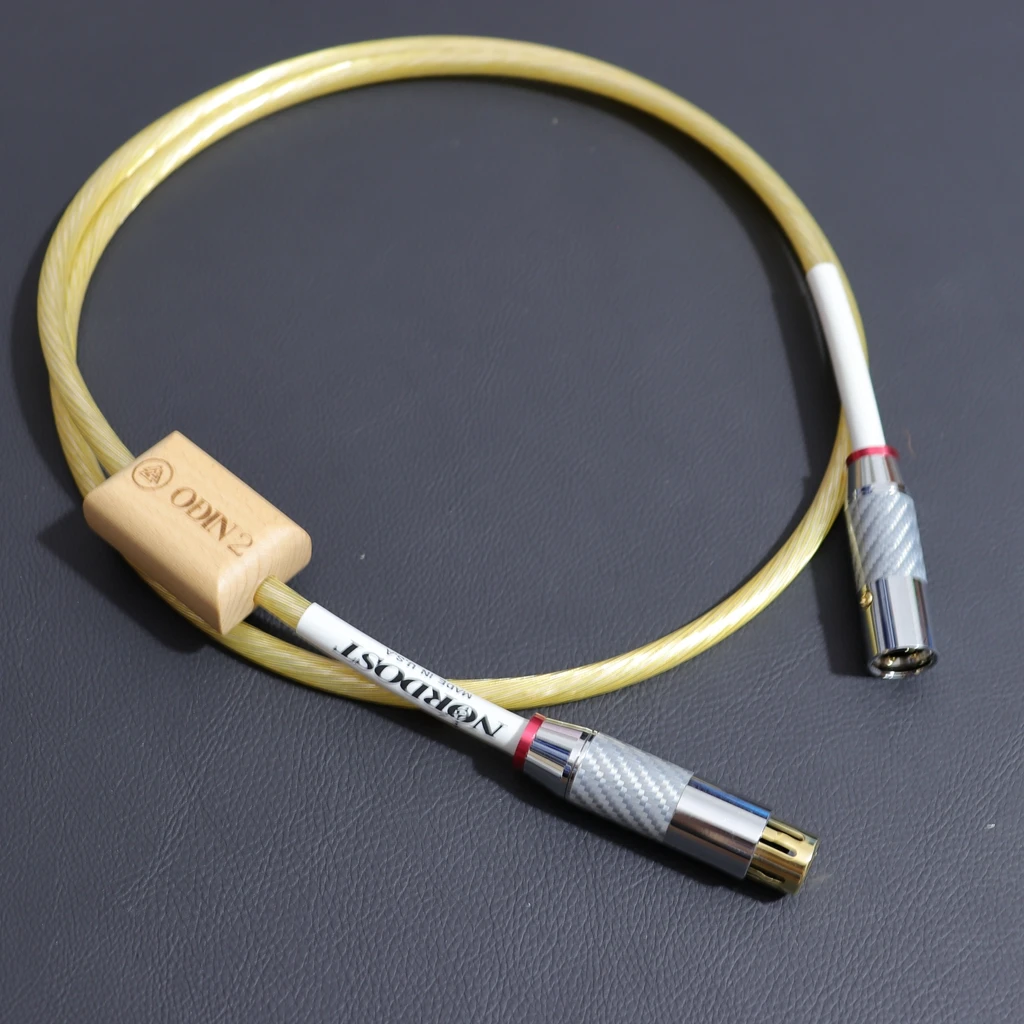 Audiophile grade Gold Nordost ODIN Hi-End 3pin XLR To XLR audio wire 110Ω AES/EBU Coaxial Cable Stereo balance line made in USA
