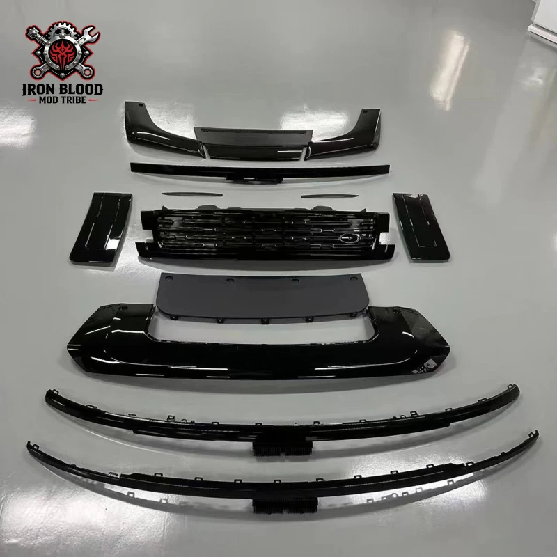 Suitable for 23 models of Land Range Rover Executive 460, modified with black gloss/mid-grid shark gills body trim grille