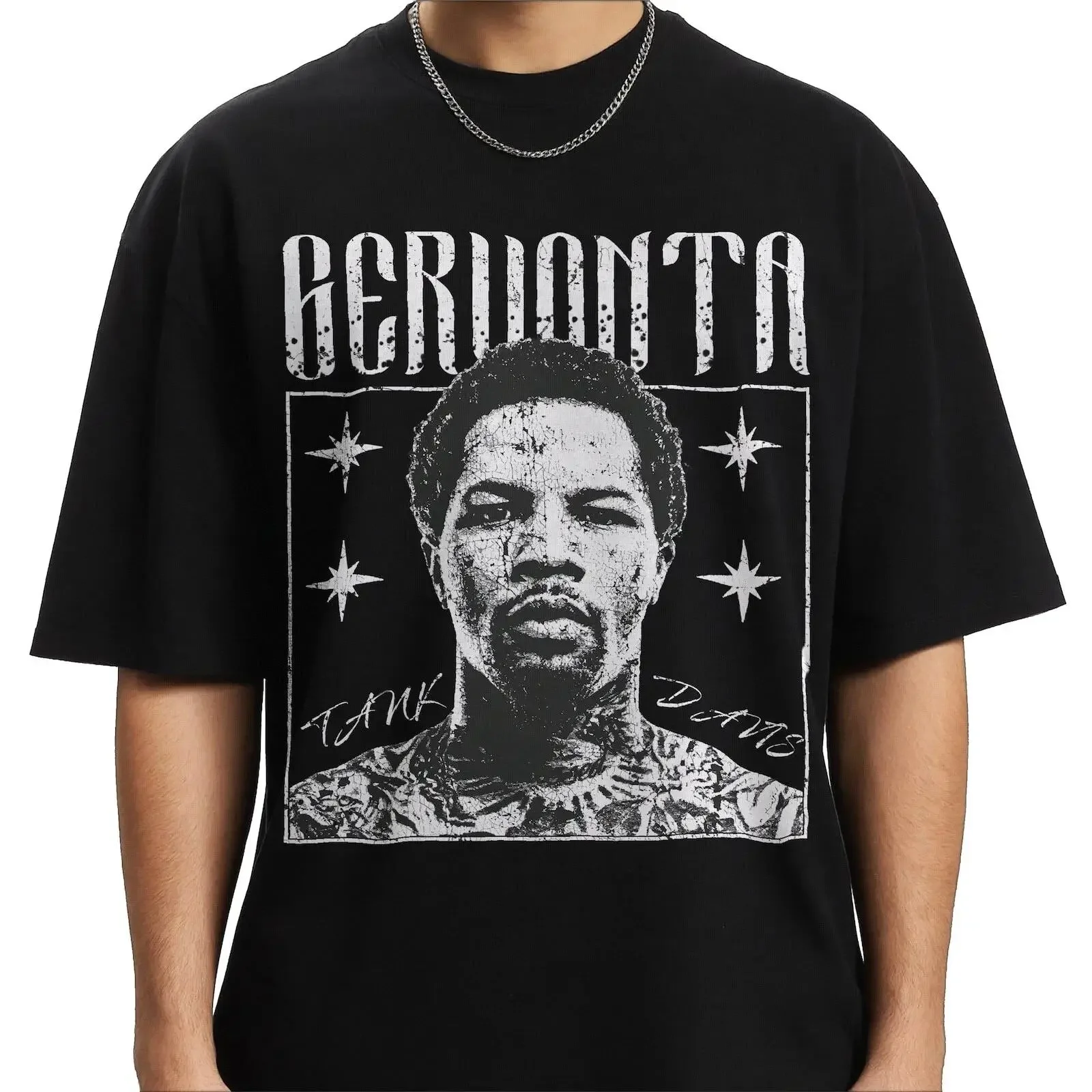 Vintage Style Gervonta Davis T Shirt Tank Boxer Gervonte Box vintage Washed Unisex Versatile homme Slightly streetwear
