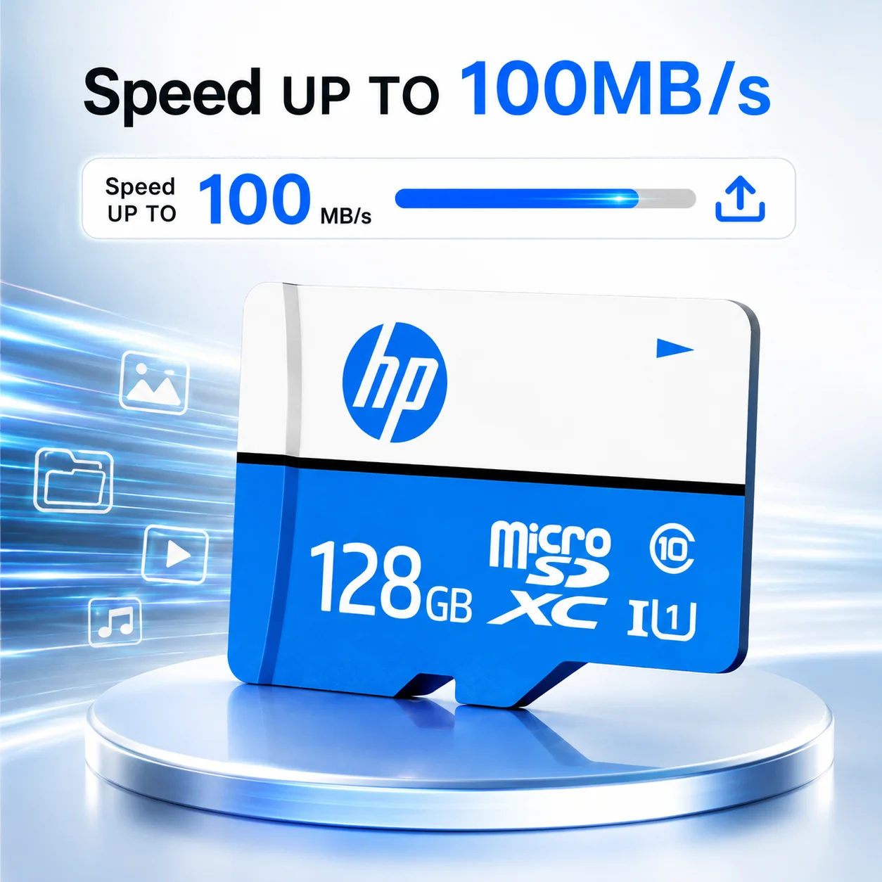 HP 128GB 64GB 32GB Micro SD Card TF Memory Card A1 V30 Class 10 UHS-I High Speed for Dash Cam CCTV Camera
