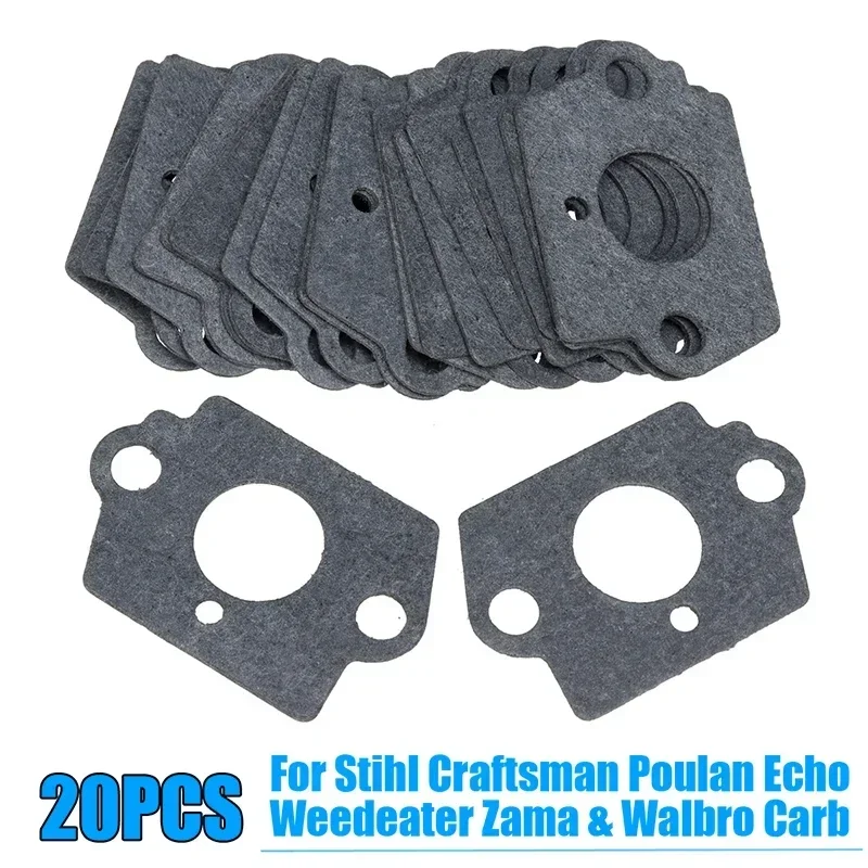 20Pcs Gray Carburetor Rebuild Gaskets Set For Stihl Zama Carb Carburetor Repairing Accessory