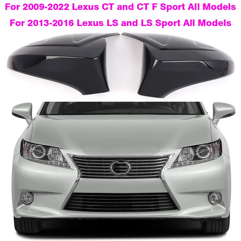 

LHD Car Side Rearview Mirror Cover Caps For Lexus IS ES GS LS CT RC F-Sport IS200 IS250 IS300 IS350 2012-2020 Mirror Covers