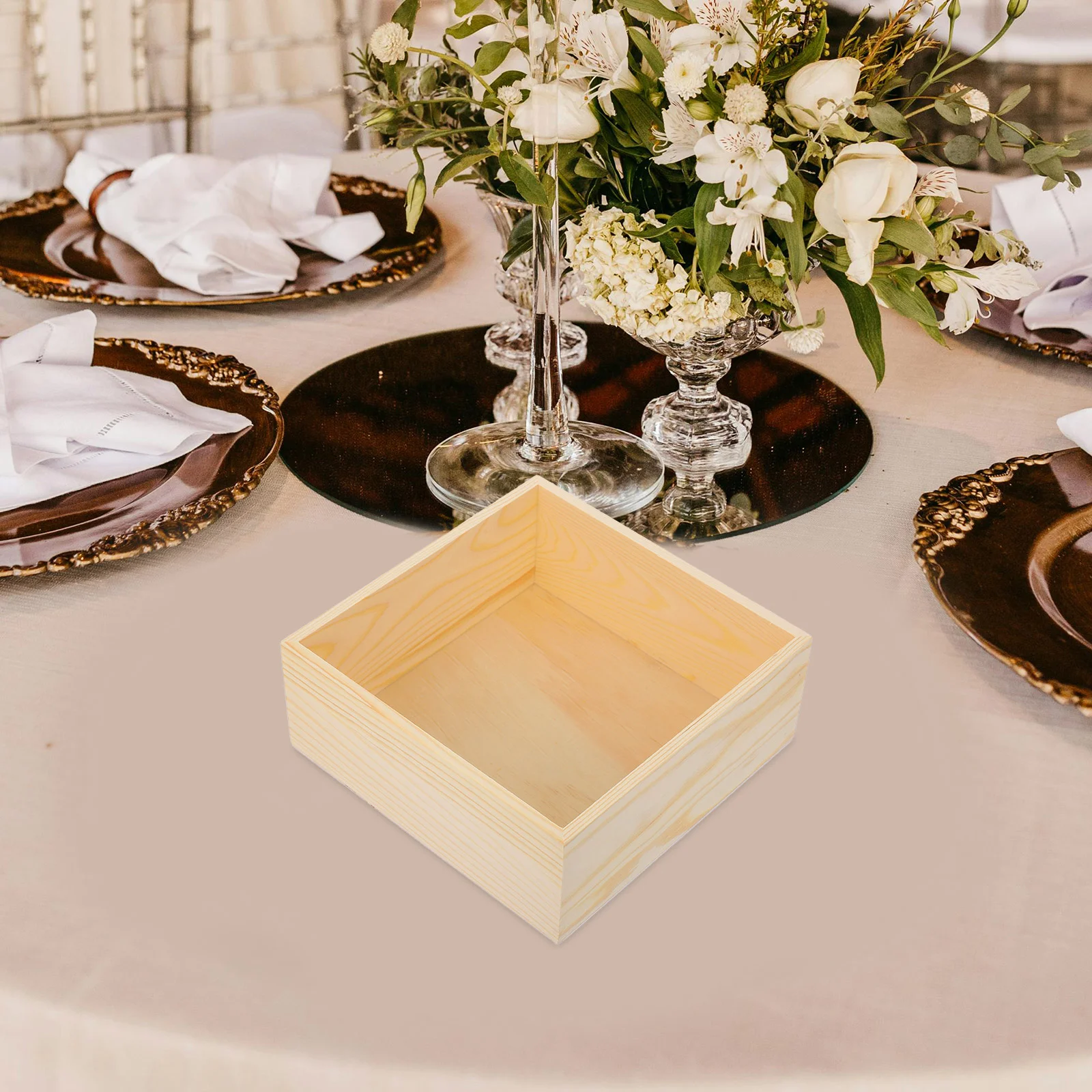 미완성 된 나무 상자 책상 주최자 보석 케이스 사탕 상자 어린이를위한 작은 악세사리 보관 서랍 상자 Diy 취미 20x2