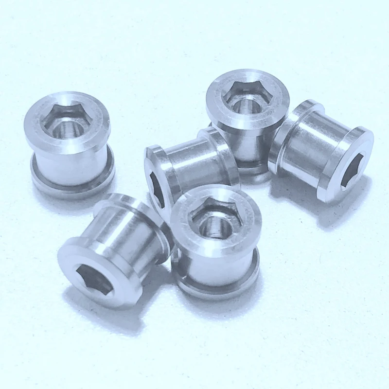 4 Pcs / Lot Titanium Cycling Crankset Chainring Bolts Nuts For Road Bike MTB Bike Accessories