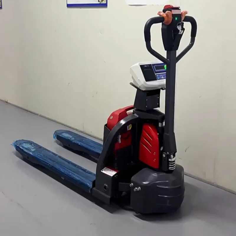 Lift Electric Forklift with Weighing Printing High Precision Small Transporter Logistics Warehouse Pallet Forklift Scale