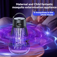 Electric Shock Mosquito Killer Lamp USB Mute Trap Flies Bug Zapper UV Light Anti Mosquito Light for Home Bedroom Outdoor Camping