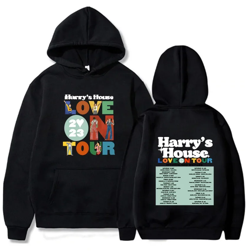 

Худи Harrys House Love on Tour, мужская винтажная толстовка, стильная эстетичная толстовка с комиксным принтом, модная одежда унисекс, пуловеры